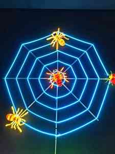 Lampe à motif en forme d'araignée IP65, éclairage LED décoratif pour festivals, parcs et allées extérieurs - Product Image 1