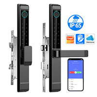 Cerradura Inteligente Smartlock Tuya Wifi Digital a Prueba de Agua con Huella Dactilar para Puerta de Aluminio con Rotura Térmica