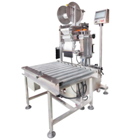 YIMU YM320 Machine automatique de scellage d'angle d'autocollant de deux côtés pour boîtes en carton Machine d'étiquetage de grandes boîtes en papier plastique pour cargaison de palettes