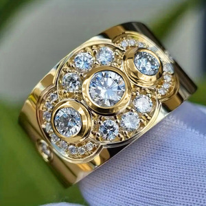 Anello Vintage Stile Corte Rotondo per Donne, Elegante Gioiello da Dito alla Moda - Product Image 1