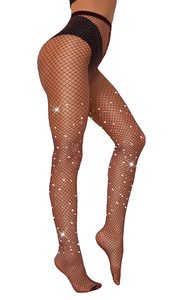 Collant a Rete Termici Trasparenti Lucidi da Donna con Design Multicolore di Strass - Product Image 5