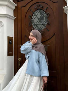 高品質液体プレミアムジャージー液体ヒジャーブ固体イスラム教徒の女性のための滑らかな - Product Image 3