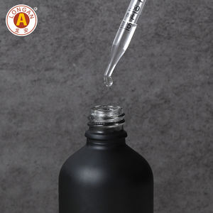 Flacon compte-gouttes en verre transparent dépoli à épaule ronde, fin, <span class=keywords><strong>vide</strong></span>, 8 oz, pour huiles essentielles, 10 ml, flacon en verre 30 ml avec compte-gouttes coloré - Product Image 6