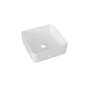 Lavabo de Piedra de Diseño Moderno con Encimera de 39x39 cm, Modelo La54, para Baño u Hotel - Product Image 1