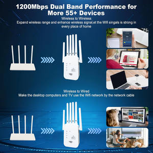 Repetidor Wifi de banda Dual de 1200Mbps, extensor de largo alcance de 2,4G, amplificador de señal 5G, repetidor WiFi - Product Image 6