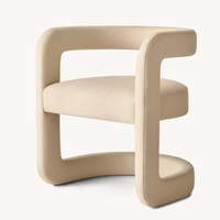 Nouveau design de chaises de salle à manger, fauteuils de loisirs en tissu, chaises longues