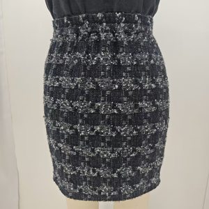 กระโปรงทรงเอวสูง ความยาวระดับเข่า ผ้าทวีดขนสัตว์สไตล์วินเทจสำหรับผู้หญิง รุ่น ALBB033 ดีไซน์จีบติดกระดุม - Product Image 2