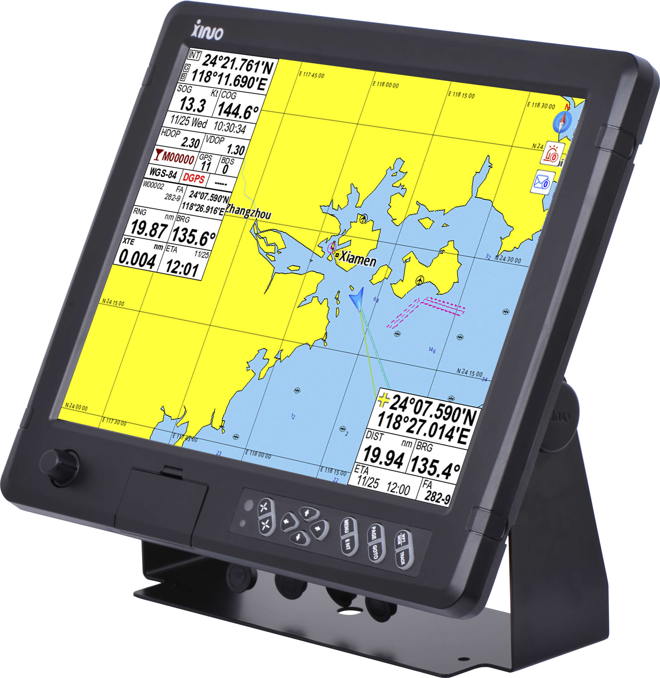 XINUO 15 pouces GPS / GNSS Graphique Traceur dans d'autres Électronique Marine GPS-Traceur-Marin HM-1815