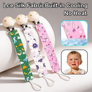 Sucettes sans BPA, jouet pour bébé, attache-sucette, chaîne porte-sucette, <span class=keywords><strong>ensemble</strong></span> pour garçons et filles de 0 à 24 mois - Product Image 1