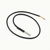 Sensor de Temperatura DS18b20 de Alta Calidad, 18b20, 1 Metro, Línea de Temperatura, Sonda Impermeable de Acero Inoxidable