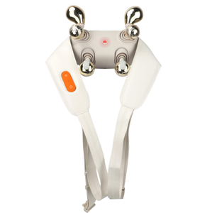 Masseur de cou et d'épaules amélioré avec tête de <span class=keywords><strong>massage</strong></span> en tissu élastique PU supérieur, rotation à 360°, chauffage Shiatsu, pétrissage 3D et contrôle de la vitesse - Product Image 4