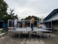 Escenario Portátil de Aluminio Ajustable para Exteriores, Plataforma Modular con Cubierta Antideslizante para Iluminación, Exhibición de Truss, Multiusos para Eventos