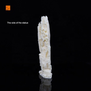 Statua di Buddha Guanyin Personalizzata in Resina Bianco Avorio Lucido, Dea della Misericordia per Decorazione Casa - Product Image 2