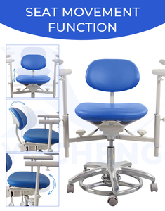 Sillas para Microscopio con Reposabrazos Dobles y Anillo de Control de Pie - Diseño Ergonómico para Consultorio Dental/Hospital/Clínica Veterinaria - Product Image 4
