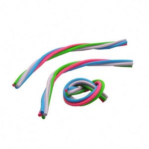 Goma de borrar promocional de TPR/PVC flexible con cuerda larga y diseño de lápiz de colores impreso - Product Image 1