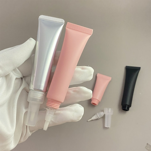 Tubo de esmalte de uñas de 15 ml con pincel, etiqueta privada, tubo exprimible para gel de cejas con aplicador de pincel - Product Image 6