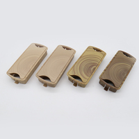 Plateau de bureau en plastique, œillets rectangulaires, anti-poussière, 1 pièce, Grain de bois, couverture pour trou de câble