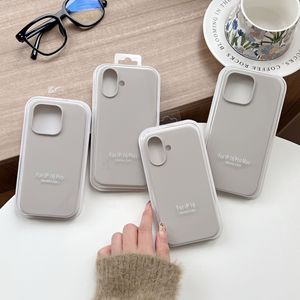 Funda de Silicona Líquida para <span class=keywords><strong>iPhone</strong></span> 17 16 15 14 Pro Max, Cubierta Suave Antigolpes, Logotipo Personalizado OEM, Venta al Por Mayor - Product Image 4