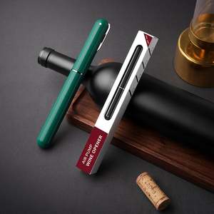WSY966 Vente en gros Ouvre-bouteille de luxe en plastique, tire-bouchon stylo, ouvre-vin à pompe à air personnalisé avec logo - Product Image 2