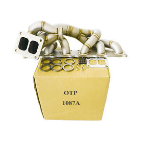 Tuyau d'échappement OTP pour <span class=keywords><strong>BM</strong></span> * N54 Z4 <span class=keywords><strong>135i</strong></span> 335i 535i E82 E87 E81 E90 E91 E92 Collecteur double défilement avec bride de Port Wastegate V44 - Product Image 1