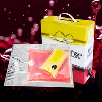 Distributeur de liquides aseptiques personnalisé réutilisable de qualité alimentaire 5L 10L 20L avec valve Vitop certifiée BRC Bag-in-Box NY/VMPET/PE+PE sur mesure