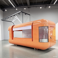 Remorque alimentaire mobile entièrement équipée, cuisine mobile commerciale pour restaurant, snack de rue