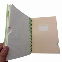 Carnet à spirale simple B5, couverture en PP opaque, 116 feuilles lignées universitaires avec intercalaires en PP, personnalisation possible