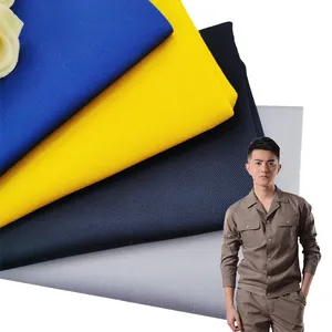 Tecido de fábrica dyed tc uniforme trabalho uniforme vestuário tecido poly/algodão 65/35