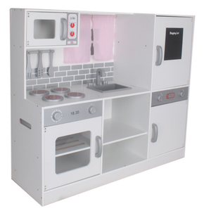 <span class=keywords><strong>Grande</strong></span> <span class=keywords><strong>Cucina</strong></span> <span class=keywords><strong>Giocattolo</strong></span> Deluxe Rosa <span class=keywords><strong>in</strong></span> <span class=keywords><strong>Legno</strong></span> per Bambini con Frigorifero e Microonde, Set per Giochi di Ruolo e <span class=keywords><strong>Cucina</strong></span> - Product Image 6