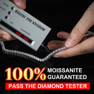 Bracciale tennis RINNTIN GRA certificato per <span class=keywords><strong>uomo</strong></span> e donna, in moissanite VVS colore D, argento <span class=keywords><strong>925</strong></span>, supera il test del diamante. - Product Image 5