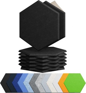 Pannelli Acustici Esagonali Woxin in Fibra di Poliestere, Set da 12 Pezzi per Studio di Registrazione Domestico - Design Moderno - Product Image 1