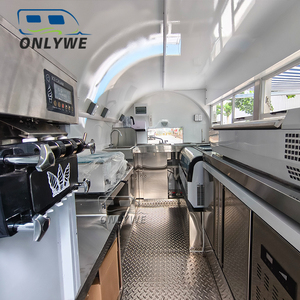 ONLYWE Nouvelle Conception Remorque Alimentaire Camion de Restauration Bleu à Double Essieu pour Pizza, Café, BBQ, Crème Glacée, Hot-Dogs - Vente Chaude - Product Image 6