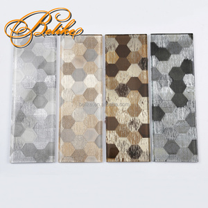 Baldosa translúcida de vidrio <span class=keywords><strong>para</strong></span> decoración del hogar, telón de fondo <span class=keywords><strong>para</strong></span> cocina, baño, Villa, estilo pinffy - Product Image 6