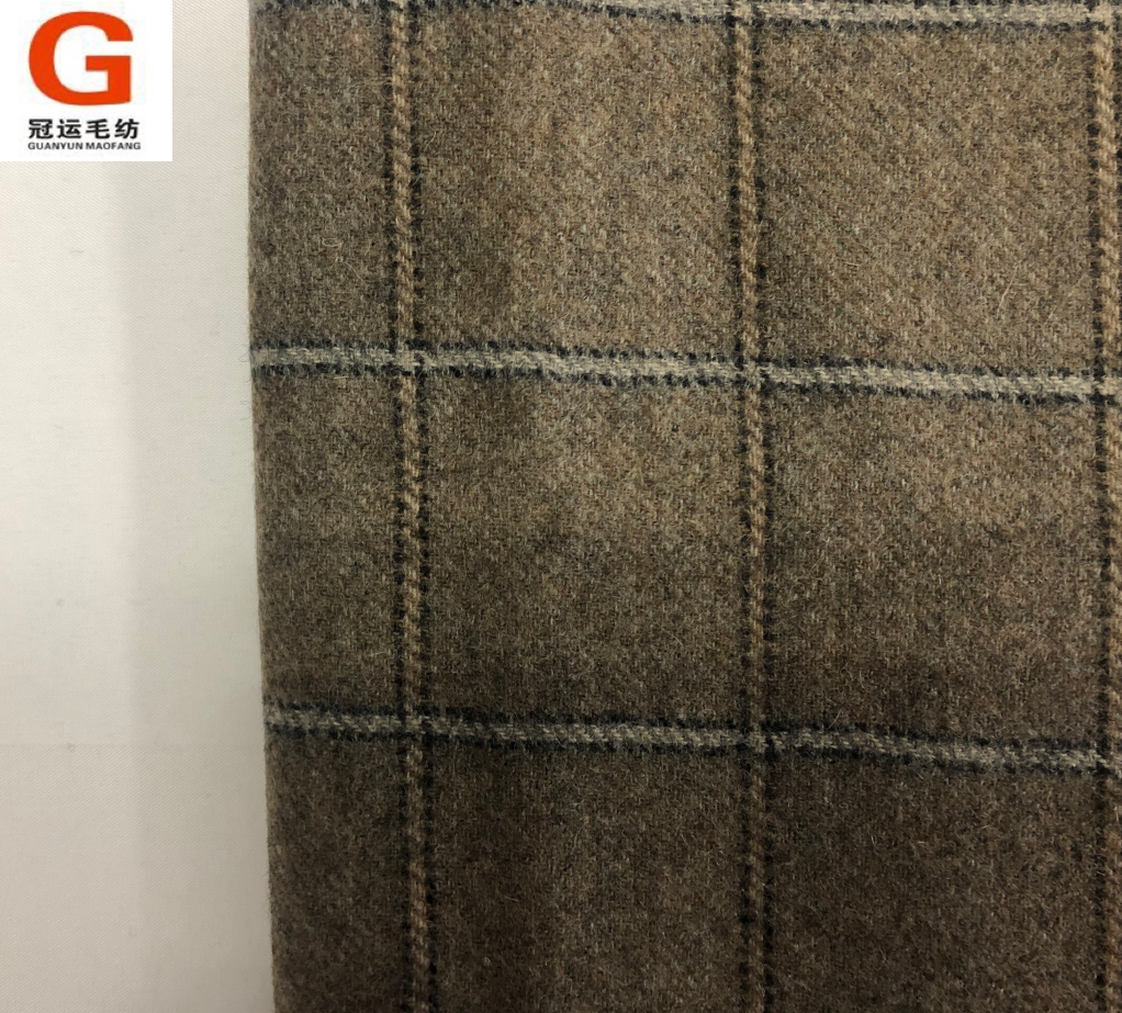 Hiqh качественная пряжа окрашенная Клетчатая Шерстяная клетчатая ткань с эффектом шерсти