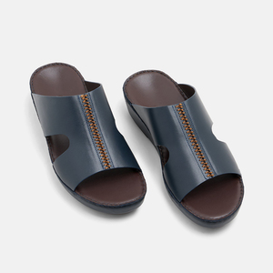 Arabic Men <b>Slipper</b> Premium Italian Full-grain Leather Arab Sandals Wholesale Soft Cushioned Luxury Beach Gulf Daily Wear - Product Image 1