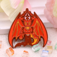 Badges créatifs en forme de broche en métal laqué pour anime personnalisé