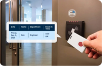 Étiquette portable programmable par le fabricant, compatible MQTT, NFC, RFID, BLE, avec double bouton, étanche IP66 et autonomie de 3 ans pour lanière