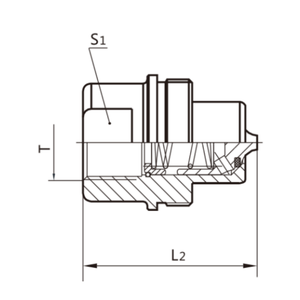 <span class=keywords><strong>Raccord</strong></span> rapide <span class=keywords><strong>à</strong></span> <span class=keywords><strong>visser</strong></span> NAIWO, type joint de culbuteur, 700 bar, <span class=keywords><strong>raccord</strong></span> rapide <span class=keywords><strong>hydraulique</strong></span> <span class=keywords><strong>à</strong></span> filetage BSP NWG5 1/4\", verrouillage rapide - Product Image 3