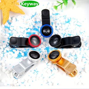 เลนส์ซูมแบบหนีบ 3in1 สำหรับโทรศัพท์มือถือ มุมกว้าง ฟิชอาย - Product Image 1