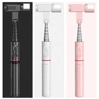 Trépied à selfie avec lumière LED Amazlie Q12s pour téléphone portable