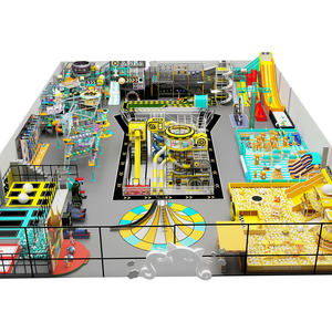 โซลูชันการเล่นในร่มสำหรับเด็กสวนสนุกเชิงพาณิชย์แบบกำหนดเองได้สไลด์ขนาดใหญ่อุปกรณ์สนามเด็กเล่นสำหรับงานหนัก - Product Image 1