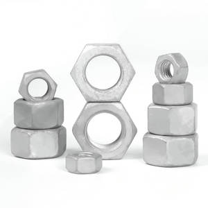 Ukuran disesuaikan M20 M22 M24 M27 M30 M36 M39 M42 M45 M48 M52 A563 DIN 934 Hot Dip galvanis kacang Hex HDG mur segi enam - Product Image 4