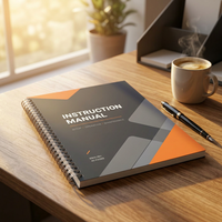 Offre Spéciale – Carnet d'Instructions, Manuel ou Cahier Personnalisé avec Reliure Spirale Double Boucle Wire-O – Impression OEM
