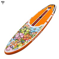 JTRDA 11 'Flower design Dropshipping planche à pagaie gonflable avec siège paddleboard sup sap board wake planche de surf paddle board