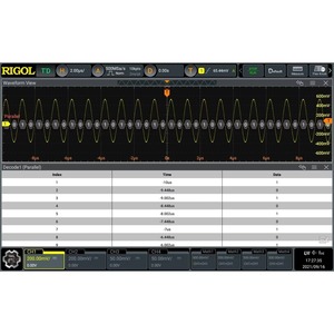 Oscilloscope numérique RIGOL DHO924 4 canaux 250 MHz Haute résolution 1,25 GSa/s Fréquence d'échantillonnage 12 bits de résolution - Product Image 5