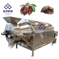 Séchoir rotatif continu le plus populaire pour les grains de café, les fèves de cacao Séchoir rotatif en acier inoxydable