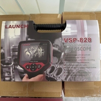 Caméra endoscopique industrielle LAUNCH VSP-828 avec rotation à 4 voies, 4 lumières LED, modèle réglable pour l'inspection automobile/des canalisations