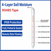 Testeur de qualité du sol numérique multicouche agricole RS485/4G, équipement de mesure de l'humidité, de la conductivité et des nutriments NPK du sol