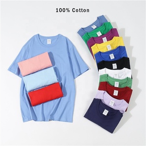 Vente en gros, chaud été, logo personnalisé, couleur unie, manches courtes, taille Xxxxxxl, t-shirts vintage, t-shirts personnalisés - Product Image 1