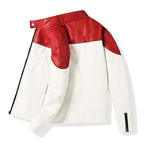 Men and Girls Couple PU Outdoor Leisure New <strong>Ferraries</strong> Red Motorcycle Rider <strong>F1</strong> Racing Suit Trendy Brand LOGO Brand BULL - Product Image 3